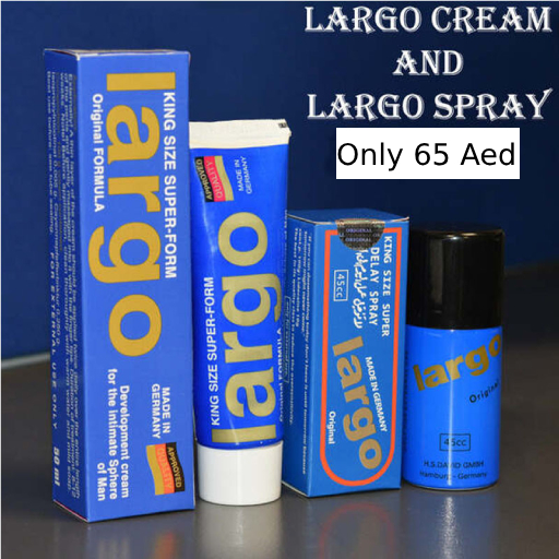 king size super largo delay spray and largo cream for men