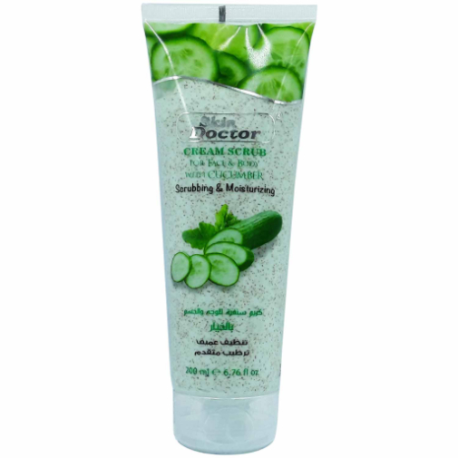 Skin Doctor Cream Scrub For Face & Body With Cucumber