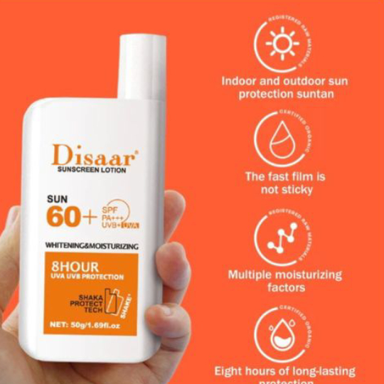 Disaar Sunscreen Lotion Innovation Sun 60+ High Protection