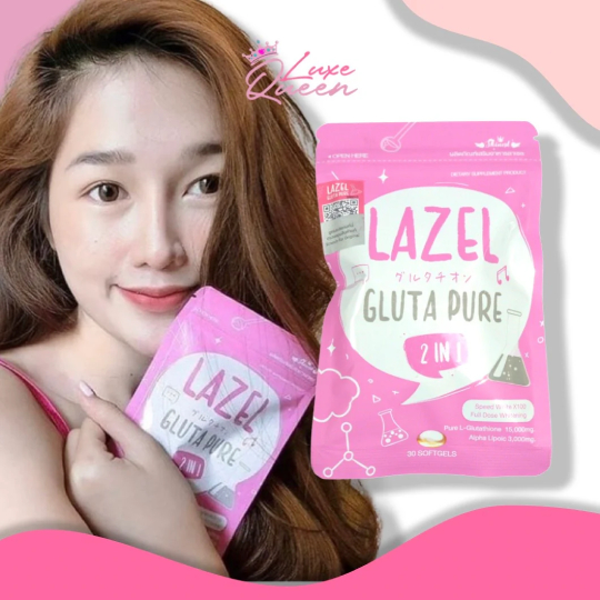 Original Lazel Gluta Pure 2 In 1 Whitening Softgel