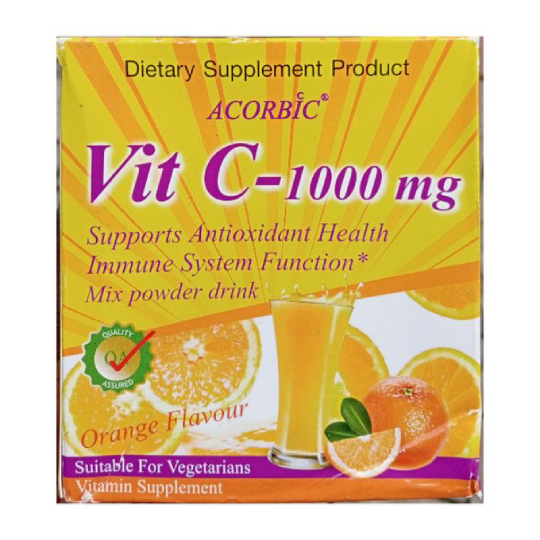 Dietary Supplement Product Acorbic Vitamin C 1000mg