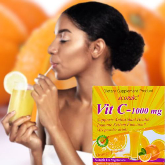 Orange Flavour Powder Drink Vitamin C For Health Benefit