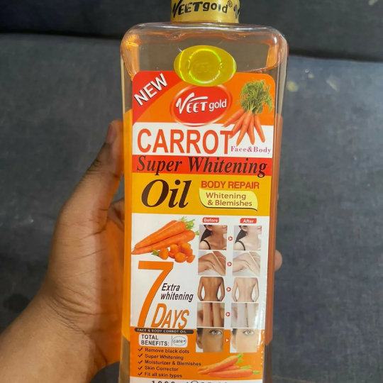 Carrot Face & Body Oil 7 Dys Extra Skin Whitening