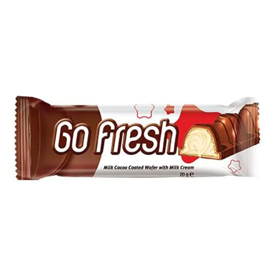 Go Fresh Cocoa Coated Wafer With Milky Cream Chocolate