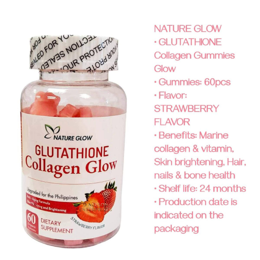 Nature Glow Glutathione Collagen Glow 60 Gummies