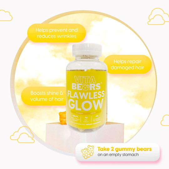 Vita Bears Flawless Glow Gummies For Skin Glowing